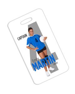 Sports Two Sided FRP Plastic Sublimation Luggage Tags - 3" x 5.5"