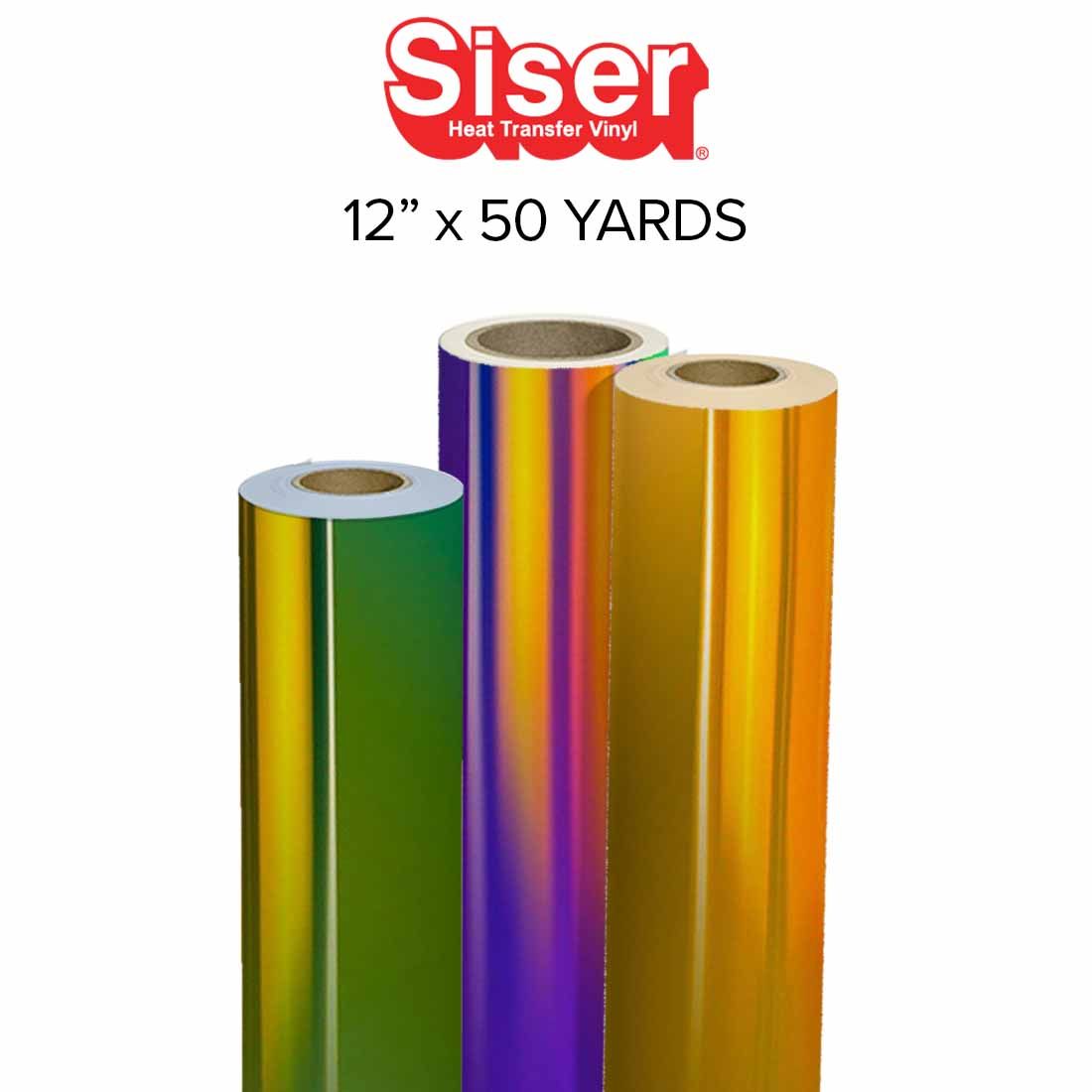 Siser® Holographic Heat Transfer Vinyl: Crystal, 11.8 x 36 inches