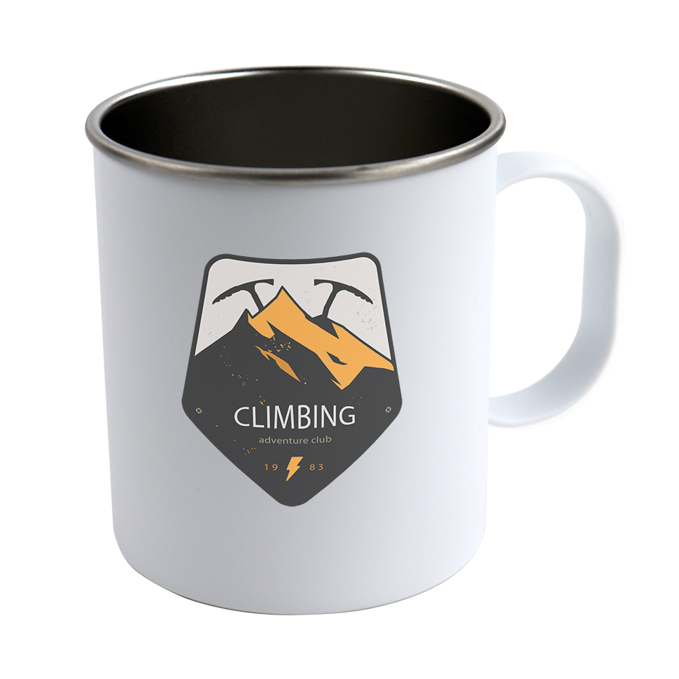 Camping Mug, Caravan Mug, Camping Coffee Mug, White 11oz Ceramic