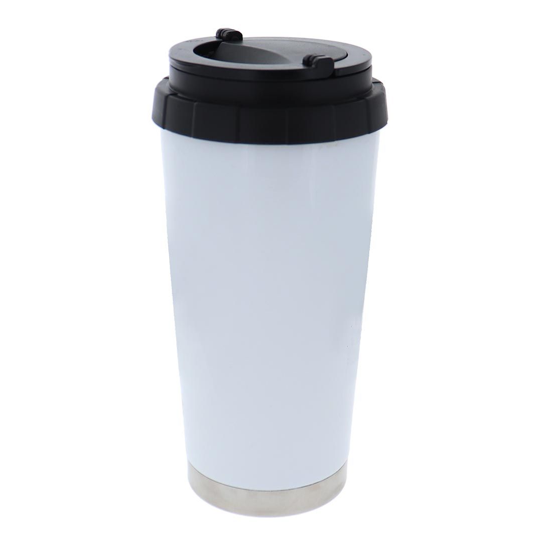 15 oz. Orca Stainless Steel Coffee Mug - White