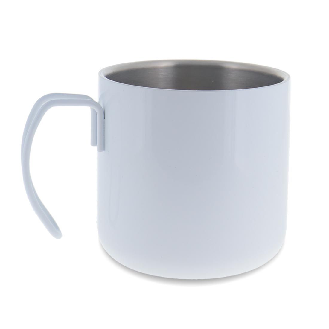 Sublimation Enamel Mugs cups Stainless steel white metal mug dye