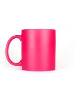 Matte Fluorescent Pink Ceramic Sublimation Coffee Mug - 11oz. (36/case) - OVERSTOCK