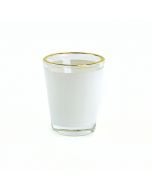 Shot Glass with Gold Rim