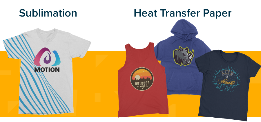 Sublimation vs Heat Transfer Paper T-Shirt Colors | Coastal Business Supplies