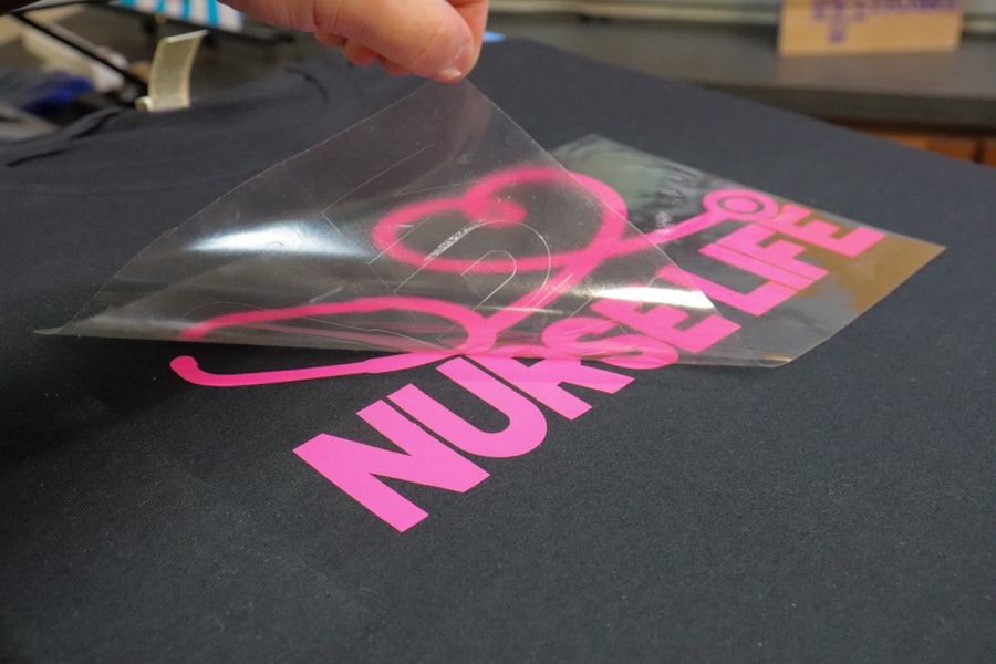 Peeling Carrier Heat Transfer Vinyl