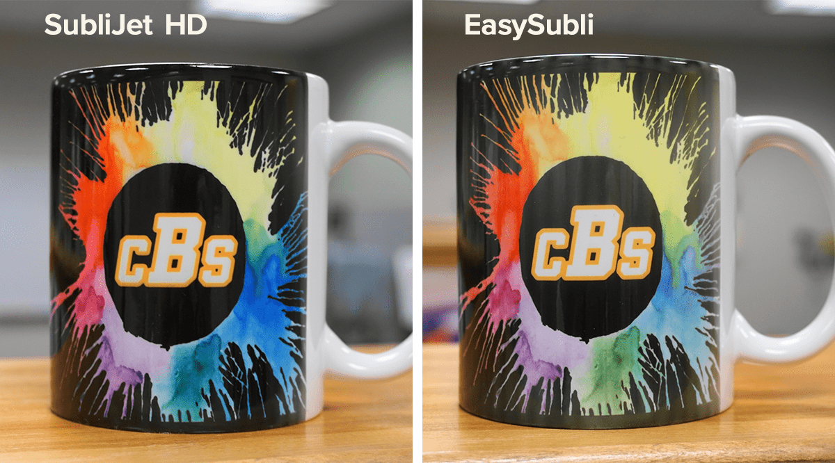Comparing SubliJet HD and EasySubli Ink on Mugs | Coastal Business
