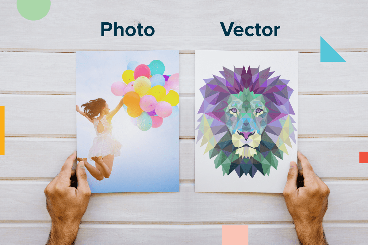 Comparison of Photos and Vector-Style Graphics | Coastal Business Supplies