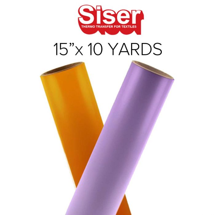 SELECT YOUR COLORS Siser EasyWeed Heat Transfer Vinyl 15" x 10 Yards 