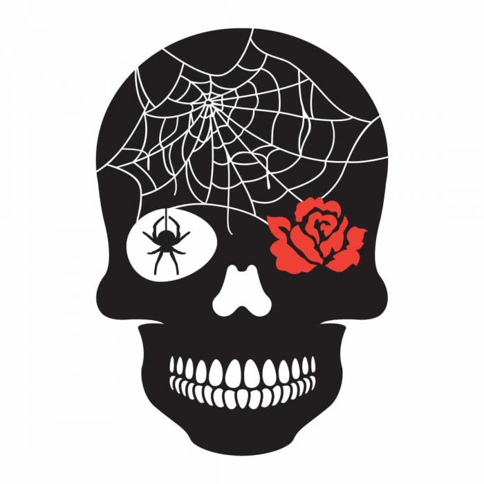 Gothic Home Decor Instant Download Svg Design Skull Svg Skull Prints Skull with Flowers Skull Gift Ideas
