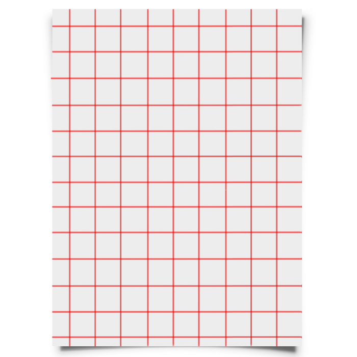 Red Grid 8.5" x 11" 20 sheets Iron-on Heat Transfer Paper Light Fabrics 