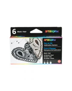 Artesprix Black Sublimation Markers (50-6/packs)