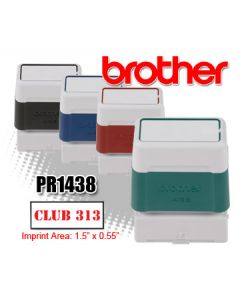 Brother Stamp 1438 Replacement - Customizable Pre-Inked Rubber Stamp