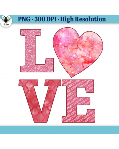 Valentine's Day Love PNG Sublimation Design