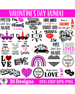 Big Valentine's Day SVG Bundle
