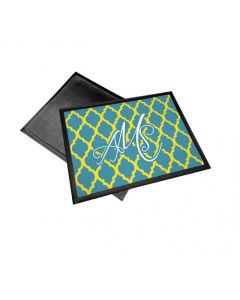 Sublimation Doormat - Black Rubber w/White Polyester Fabric - 20" x 26" - Sold as Each