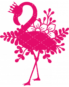 Botanical Flamingo SVG