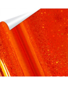 Heat Transfer Metallic Foil Roll - 12.5" x 100' - Glitter Red - CLEARANCE