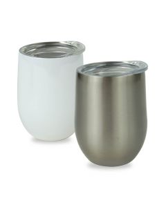 Stainless Steel Sublimation Wine Tumbler - 12oz.