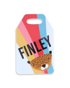 Wanderlust Two-Sided FRP Sublimation Luggage Tag - 2.5” x 3.95”