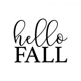 Hello Fall Sign for Home, Farmhouse - Fall SVG