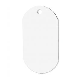 Aluminum Sublimation Luggage Tag Blanks  3-1/2" Round Two Sides Printable