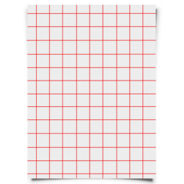 Heat transfer paper light Red Grid Transfer Paper 8.5" x 11" 50 PCk