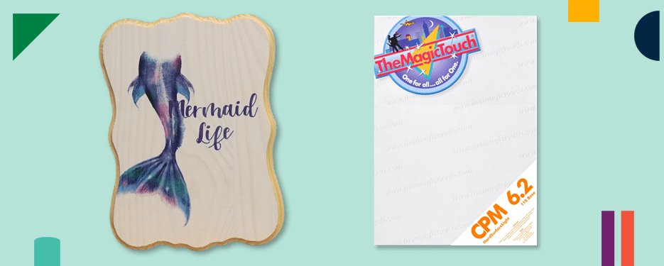 Decorating With TheMagicTouch CPM 6.2 Hard Surface Heat Transfer Paper