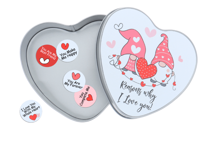 Sublimation Heart-Shaped Tin